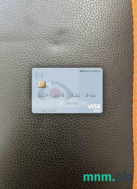 Guatemala Azteca bank visa obciążyć card wygląd fotograficzny skan PSD + zdjęcie